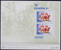 Europa Cept - 1981 - Portugal Açores Madère  3 Blocs-feuillets ** - 1981