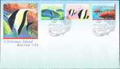 Christmas Island 1997 FDC: Marine Life - Fish - Christmas Island