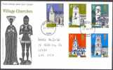 U.K. 1972 FDC - Village Churches - Unclassified