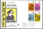 U.K. 1970 FDC - Charles Dickens Block Of 4 - Zonder Classificatie