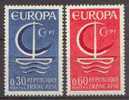 CEPT / Europa 1966 France N° 1490 Et 1491 ** - 1966