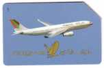 Plane – Airplane – Aeroplane – Planes – Aircraft –  Avion – Falcone - Faucon - Falcon - Falke- Italy Hard Card GULF AIR - Openbare Reclame