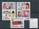 Liberia Yv. 1038-42 MNH - Winter 1988: Calgary