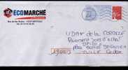 Entier Postal Repiqué Corrèze Meymac ECOMARCHE Les Mousquetaires - PAP: Private Aufdrucke