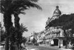 NICE - La Promenade Des Anglais Et L'Hôtel Ruhl      (carte Noir Et Blanc Ayant Voyagé En 1949) - Cafés, Hotels, Restaurants