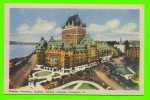 QUÉBEC - CHÂTEAU FRONTENAC - CARTE A VOYAGÉE - ANIMÉE DE VOITURES ANCIENNES - - Québec - Château Frontenac