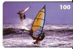 SAILBOARD - SURFING ( Denmark Rare Card 100.kr ) Faire De La Planche à Voile Windsurf Hacer Windsurfsurf Tabla De Surf - Danemark