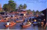 THAILANDE-near BANGKOK--FLOATING MARKET, Marché Flottant(animée )n°424 Par PHORN TIP - Thaïlande