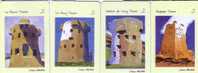 TOWERS & FORTRESSES ( Jersey Islands Set Of 4.cards) * Tower - Fortress - Fortification - Fort - Forteresse - Fortaleza - Jersey En Guernsey