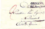 Lettre Suisse Marque Postale 23/ 01/ 1889 - Covers & Documents