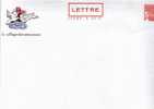 PAP SAINT VALENTIN (INDRE) GRAND FORMAT "LETTRE Jusqu'à 50 G" - Prêts-à-poster:Overprinting/Luquet