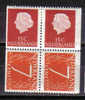 Pays-Bas Netherlands Bloc Du Carnet 2x15 & 2x7 - Markenheftchen Und Rollen