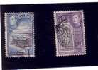 COLONIE BRITANNIQUE CEYLON 2 TIMBRES OBLITERES - Ceylan (...-1947)