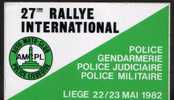 Autocollant  Police  Liege - Police - Gendarmerie