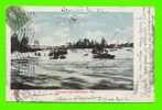 LEWISTON FALLS, MAINE - ANDROSCOGGIN RIVER - MAINE - TRAVEL IN 1905 - UNDIVIDED - - Lewiston