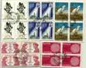 France,Timbres Oblitérés Par Blocs De Quatre, Bien à Voir - Collezioni