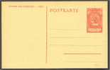 LIECHTENSTEIN RARE STATIONERY POSTCARD 25 CENTIMES FROM 1921 - Enteros Postales