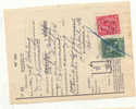 323  OP POSTDOCUMENT STEMPEL TESSENDERLOO - Post Office Leaflets