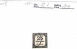 Timbre De France  Taxe N°5 Cote 65.00eur - 1859-1959 Used