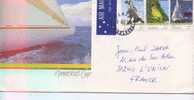 Australie, Coupe De L'America, N° 977/79 Sur Lettre Illustrée Concordante, 1986 - Vela