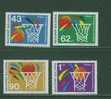 AU0211 Basketball Centenaire 3406 à 3409 Bulgarie 1991 Neuf ** - Basketball