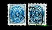DANEMARK - Y.&T. - 23 Et 23 A  - Cote 15,50 € - Briefmarken