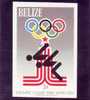 BELIZE  N° 444 * *  NON DENTELE  JO 1980  Natation - Schwimmen