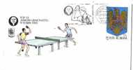 Flamme Ping Pong Top 12 Roumanie 1993 - Tennis De Table