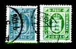 DANEMARK - Y.&T. - Service 13 + 17  -  Cote 41,50 € - Briefmarken