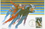 PATINAGE VITESSE 1988 CARTE MAXIMUM USA JEUX OLYMPIQUES + SKI - Inverno1988: Calgary