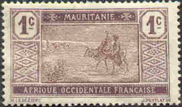 Pays : 321 (Mauritanie : Colonie Française)  Yvert Et Tellier N° :   17 (*) - Ongebruikt