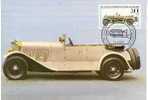 AUTOMOBILE  CARTE MAXI ALLEMAGNE MERCEDES TOURENWAGEN 1913 - Cars