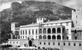 MONACO   -   Le Palais Du Prince Et Relève De La Garde   (noir Et Blanc, Années 50) - Palais Princier