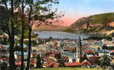 NANTUA (Ain)  -  Vue Générale Et Le Lac    -  (carte Colorisée Ayant Voyagé En 1959) - Nantua