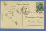 167 Op Postkaart Met Duitse Brugstempel HUCCORGNE (noodstempel) - 1919-1920 Albert Met Helm