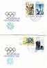 DDR-1980 ( Germany  ) OLYMPIC Games - Lake Placid  4v.-  2 FDC - Winter 1980: Lake Placid