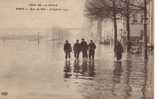 75 PARIS "Crue De La Seine"  Cpa Animée Du Quai De Billy, 28 Janvier 1910 - Inundaciones