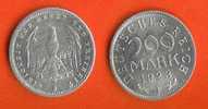 DEUTCHES REICH 1923-F Coin 200 Mark Aluminium C117 - 200 & 500 Mark