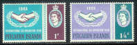 PITCAIRN 1965 MNH Stamp(s) Intern. Co-op. 54-55 #4710 - Altri & Non Classificati