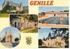 37012 GENILLE - 5 Vues + Blason - A Voir !!! - Genillé