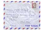 Lettre De St Denis Réunion Pour La France - Timbre Postal Marianne 12F CFA - Otros & Sin Clasificación