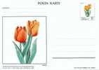 0244 - Carte Postale De Turquie De 1983 - Fleur Tulipe - 10 Lira - Altri & Non Classificati