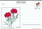 0247 - Carte Postale De Turquie De 1983 - Fleur - Oeillet - 35 Lira - Andere & Zonder Classificatie
