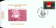 FDC N° 750 Ordi Du 13-4-1985 - COB 2168 - Cachet De 8200 Brugge - 100ème Anniversaire De La Fondation Du Parti Ouvrier B - 1981-1990