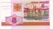 BIELORUSSIE    5 Rublei  Daté De 2000    Pick 22     ****** BILLET  NEUF ****** - Wit-Rusland