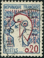 Pays : 189,07 (France : 5e République)  Yvert Et Tellier N° : 1282 (o) - 1961 Marianni Di Cocteau