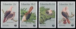 (049) Mauritius / Maurice  WWF / Birds / Oiseaux / Vögel / Vogels / Pigeons   ** / Mnh  Michel 609-12 - Maurice (1968-...)