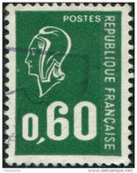 Pays : 189,07 (France : 5e République)  Yvert Et Tellier N° : 1814 (o) Typo - 1971-1976 Marianne De Béquet