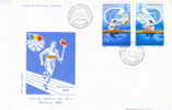 AVIRON FDC ROUMANIE 1980 JEUX OLYMPIQUES DE MOSCOU - Rowing