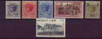 Lot N° 103   Timbres Monaco N° 90,94,99,100,105,195 Charniére** - Sonstige & Ohne Zuordnung